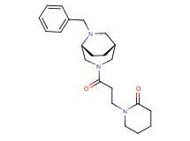 1-{3-[(1R*,5R*)-6-benzyl-3,6-diazabicyclo[3.2.2]non-3-yl]-3-oxopropyl}-2-piperidinone