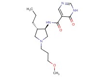 N-[rel-(3R,4S)-1-(3-methoxypropyl)-4-propyl-3-pyrrolidinyl]-6-oxo-1,6-dihydro-5-pyrimidinecarboxamide hydrochloride