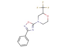 4-(3-phenyl-1,2,4-oxadiazol-5-yl)-2-(trifluoromethyl)morpholine