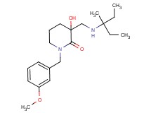 3-{[(1-ethyl-1-methylpropyl)amino]methyl}-3-hydroxy-1-(3-methoxybenzyl)piperidin-2-one