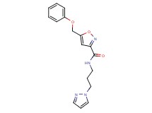 5-(phenoxymethyl)-N-[3-(1H-pyrazol-1-yl)propyl]-3-isoxazolecarboxamide