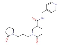 6-oxo-1-[3-(2-oxo-1-pyrrolidinyl)propyl]-N-(4-pyridinylmethyl)-3-piperidinecarboxamide