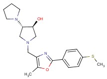 (3'S*,4'S*)-1'-({5-methyl-2-[4-(methylthio)phenyl]-1,3-oxazol-4-yl}methyl)-1,3'-bipyrrolidin-4'-ol
