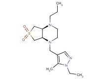 (4aS*,7aR*)-1-[(1-ethyl-5-methyl-1H-pyrazol-4-yl)methyl]-4-propyloctahydrothieno[3,4-b]pyrazine 6,6-dioxide