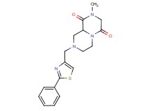 2-methyl-8-[(2-phenyl-1,3-thiazol-4-yl)methyl]tetrahydro-2H-pyrazino[1,2-a]pyrazine-1,4(3H,6H)-dione