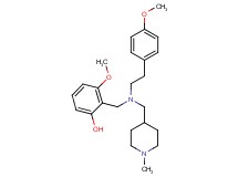 3-methoxy-2-({[2-(4-methoxyphenyl)ethyl][(1-methyl-4-piperidinyl)methyl]amino}methyl)phenol