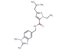 N-[(1,2-dimethyl-1H-benzimidazol-5-yl)methyl]-1-ethyl-3-isobutyl-1H-pyrazole-5-carboxamide