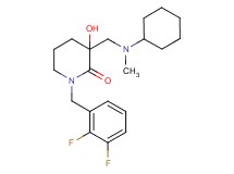 3-{[cyclohexyl(methyl)amino]methyl}-1-(2,3-difluorobenzyl)-3-hydroxy-2-piperidinone
