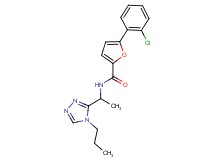5-(2-chlorophenyl)-N-[1-(4-propyl-4H-1,2,4-triazol-3-yl)ethyl]-2-furamide