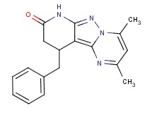 10-benzyl-2,4-dimethyl-9,10-dihydropyrido[2',3':3,4]pyrazolo[1,5-a]pyrimidin-8(7H)-one