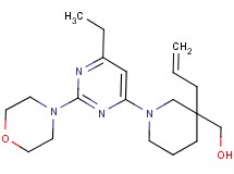 {3-allyl-1-[6-ethyl-2-(4-morpholinyl)-4-pyrimidinyl]-3-piperidinyl}methanol