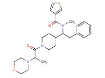 N-methyl-N-(1-{1-[2-(4-morpholinyl)propanoyl]-4-piperidinyl}-2-phenylethyl)-3-thiophenecarboxamide