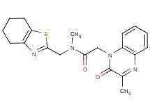 N-methyl-2-(3-methyl-2-oxoquinoxalin-1(2H)-yl)-N-(4,5,6,7-tetrahydro-1,3-benzothiazol-2-ylmethyl)acetamide