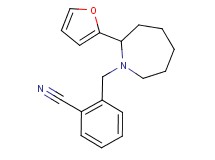 2-{[2-(2-furyl)-1-azepanyl]methyl}benzonitrile