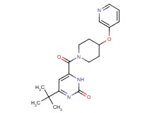 4-tert-butyl-6-{[4-(pyridin-3-yloxy)piperidin-1-yl]carbonyl}pyrimidin-2(1H)-one