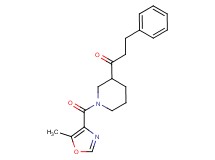 1-{1-[(5-methyl-1,3-oxazol-4-yl)carbonyl]-3-piperidinyl}-3-phenyl-1-propanone