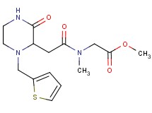 methyl N-methyl-N-{[3-oxo-1-(2-thienylmethyl)-2-piperazinyl]acetyl}glycinate