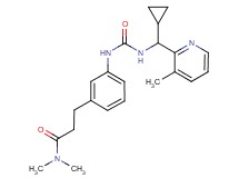 3-{3-[({[cyclopropyl(3-methylpyridin-2-yl)methyl]amino}carbonyl)amino]phenyl}-N,N-dimethylpropanamide
