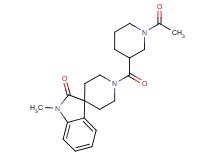1'-[(1-acetyl-3-piperidinyl)carbonyl]-1-methylspiro[indole-3,4'-piperidin]-2(1H)-one