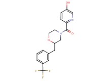 6-({2-[3-(trifluoromethyl)benzyl]-4-morpholinyl}carbonyl)-3-pyridinol