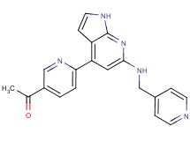 1-(6-{6-[(pyridin-4-ylmethyl)amino]-1H-pyrrolo[2,3-b]pyridin-4-yl}pyridin-3-yl)ethanone