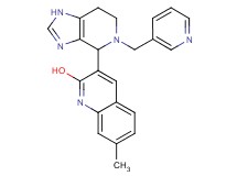 7-methyl-3-[5-(pyridin-3-ylmethyl)-4,5,6,7-tetrahydro-1H-imidazo[4,5-c]pyridin-4-yl]quinolin-2-ol