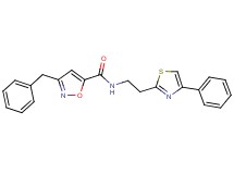 3-benzyl-N-[2-(4-phenyl-1,3-thiazol-2-yl)ethyl]-5-isoxazolecarboxamide