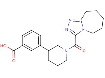 3-[1-(6,7,8,9-tetrahydro-5H-[1,2,4]triazolo[4,3-a]azepin-3-ylcarbonyl)piperidin-3-yl]benzoic acid