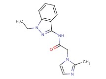 N-(1-ethyl-1H-indazol-3-yl)-2-(2-methyl-1H-imidazol-1-yl)acetamide