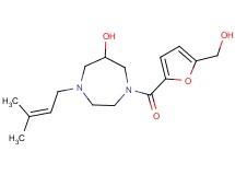 1-[5-(hydroxymethyl)-2-furoyl]-4-(3-methylbut-2-en-1-yl)-1,4-diazepan-6-ol