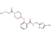 2-{[1-(methoxyacetyl)-4-piperidinyl]oxy}-N-[(4-methyl-1H-imidazol-2-yl)methyl]benzamide