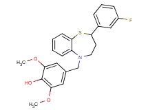 4-{[2-(3-fluorophenyl)-3,4-dihydro-1,5-benzothiazepin-5(2H)-yl]methyl}-2,6-dimethoxyphenol