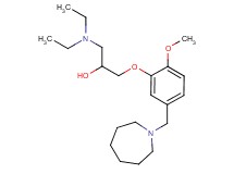 1-[5-(1-azepanylmethyl)-2-methoxyphenoxy]-3-(diethylamino)-2-propanol