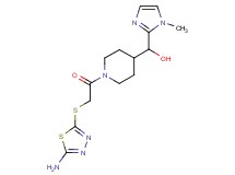 (1-{[(5-amino-1,3,4-thiadiazol-2-yl)thio]acetyl}piperidin-4-yl)(1-methyl-1H-imidazol-2-yl)methanol