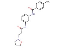 N-{3-[(3-isoxazolidin-2-ylpropanoyl)amino]phenyl}-4-methylbenzamide