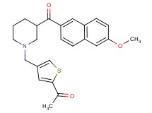 1-(4-{[3-(6-methoxy-2-naphthoyl)-1-piperidinyl]methyl}-2-thienyl)ethanone