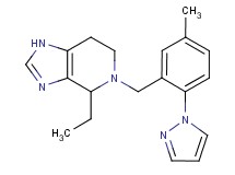 4-ethyl-5-[5-methyl-2-(1H-pyrazol-1-yl)benzyl]-4,5,6,7-tetrahydro-1H-imidazo[4,5-c]pyridine
