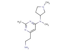 6-(2-aminoethyl)-N,2-dimethyl-N-(1-methylpyrrolidin-3-yl)pyrimidin-4-amine