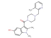 1,2-dimethyl-3-({4-[(3-methyl-2-pyridinyl)methyl]-1-piperazinyl}carbonyl)-1H-indol-5-ol