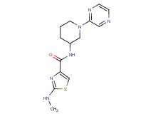 2-(methylamino)-N-(1-pyrazin-2-ylpiperidin-3-yl)-1,3-thiazole-4-carboxamide