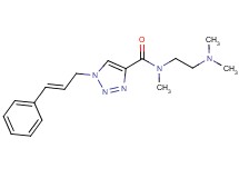 N-[2-(dimethylamino)ethyl]-N-methyl-1-[(2E)-3-phenyl-2-propen-1-yl]-1H-1,2,3-triazole-4-carboxamide