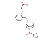 (2-{[(1R*,5R*)-3-(cyclobutylcarbonyl)-3,6-diazabicyclo[3.2.2]non-6-yl]methyl}phenoxy)acetic acid