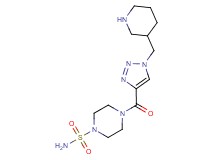 4-{[1-(piperidin-3-ylmethyl)-1H-1,2,3-triazol-4-yl]carbonyl}piperazine-1-sulfonamide