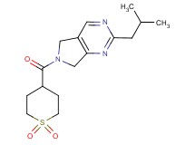 6-[(1,1-dioxidotetrahydro-2H-thiopyran-4-yl)carbonyl]-2-isobutyl-6,7-dihydro-5H-pyrrolo[3,4-d]pyrimidine