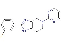 2-(3-fluorophenyl)-5-pyrimidin-2-yl-4,5,6,7-tetrahydro-1H-imidazo[4,5-c]pyridine