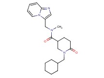 1-(cyclohexylmethyl)-N-(imidazo[1,2-a]pyridin-3-ylmethyl)-N-methyl-6-oxo-3-piperidinecarboxamide