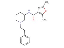 2,5-dimethyl-N-[1-(2-phenylethyl)-3-piperidinyl]-3-furamide