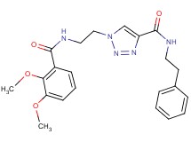 1-{2-[(2,3-dimethoxybenzoyl)amino]ethyl}-N-(2-phenylethyl)-1H-1,2,3-triazole-4-carboxamide