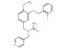 N-{3-[(2-fluorobenzyl)oxy]-4-methoxybenzyl}-N-(4-pyridinylmethyl)acetamide
