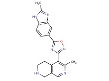 6-methyl-5-[5-(2-methyl-1H-benzimidazol-5-yl)-1,2,4-oxadiazol-3-yl]-1,2,3,4-tetrahydro-2,7-naphthyridine dihydrochloride